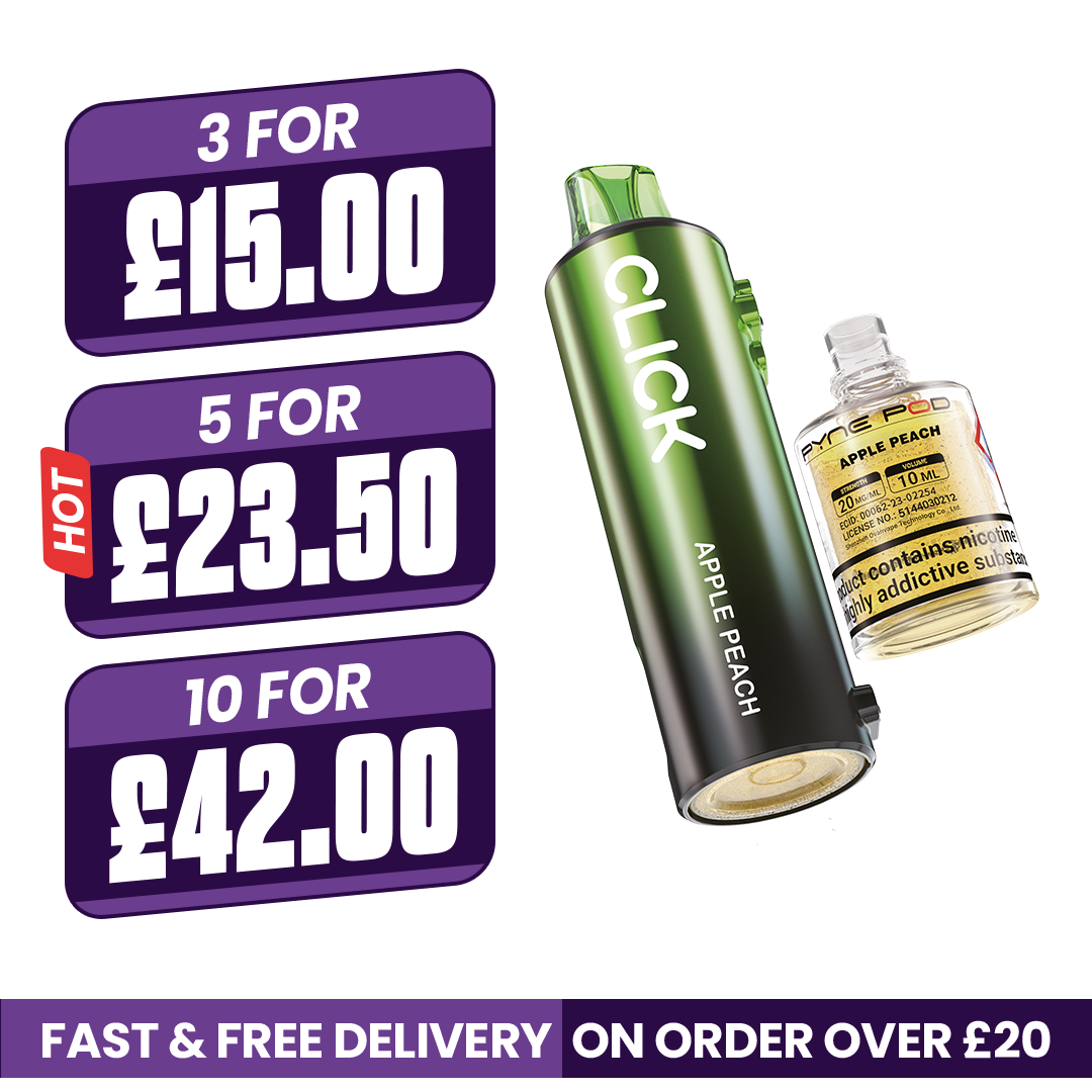 Apple Peach Pyne Pod Click 10k Refill Pods