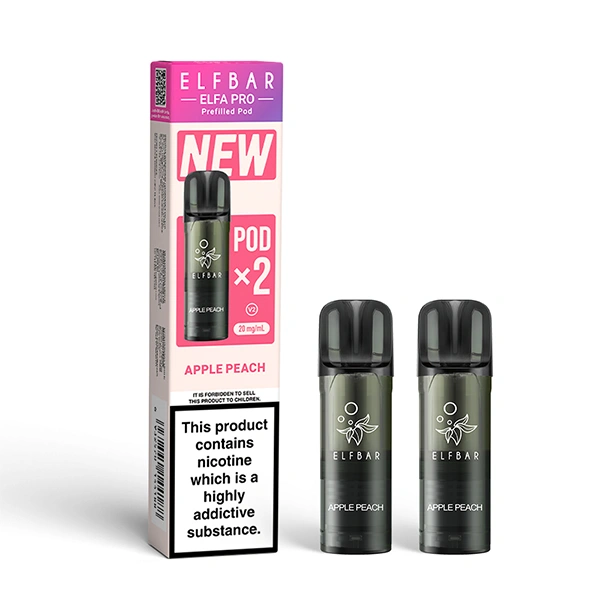 elfbar elfa master akku Elfbar Elfa Pro Pods Apple Peach – k kiosk Tabakshop main image 1
