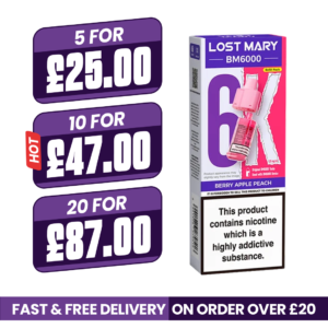 Berry Apple Peach Lost Mary BM6000 Refill Pods