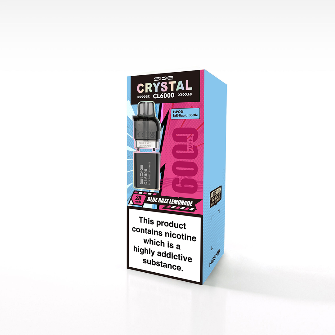 Blue Razz Lemonade SKE Crystal CL6000 Refill Pods