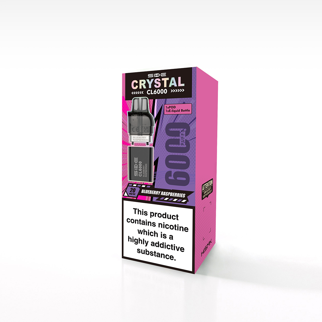 Blueberry Raspberries SKE Crystal CL6000 Refill Pods