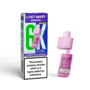Blueberry Sour Raspberry Lost Mary BM6000 Refill Pods