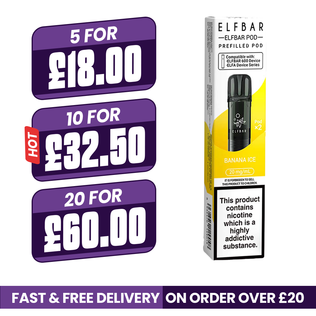 Banana Ice Elf bar 600 Refill Pods