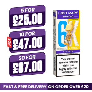 Banana Ice Lost Mary BM6000 Refill Pods