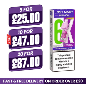 Blackcurrant Apple Lost Mary BM6000 Refill Pods