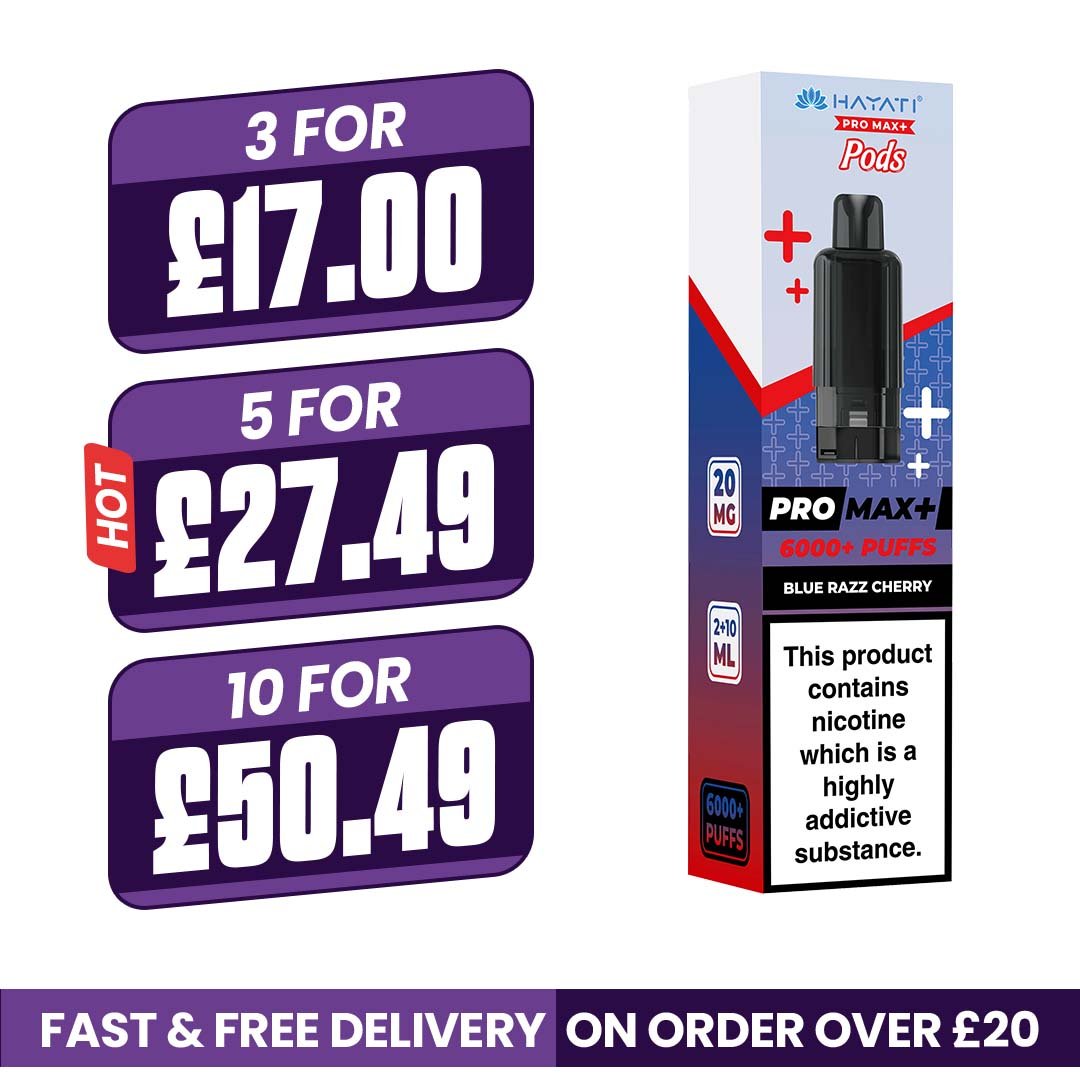 Hayati Pro Max Plus Blue Razz Cherry Refill Pods