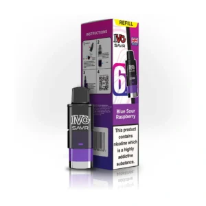 Blue Sour Raspberry IVG Savr Refill Pods