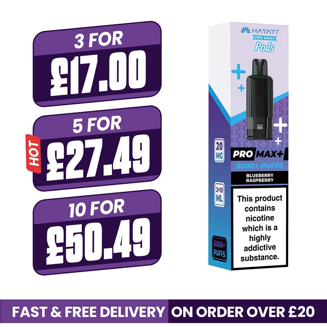 Hayati Pro Max Plus Blueberry Raspberry Refill Pods