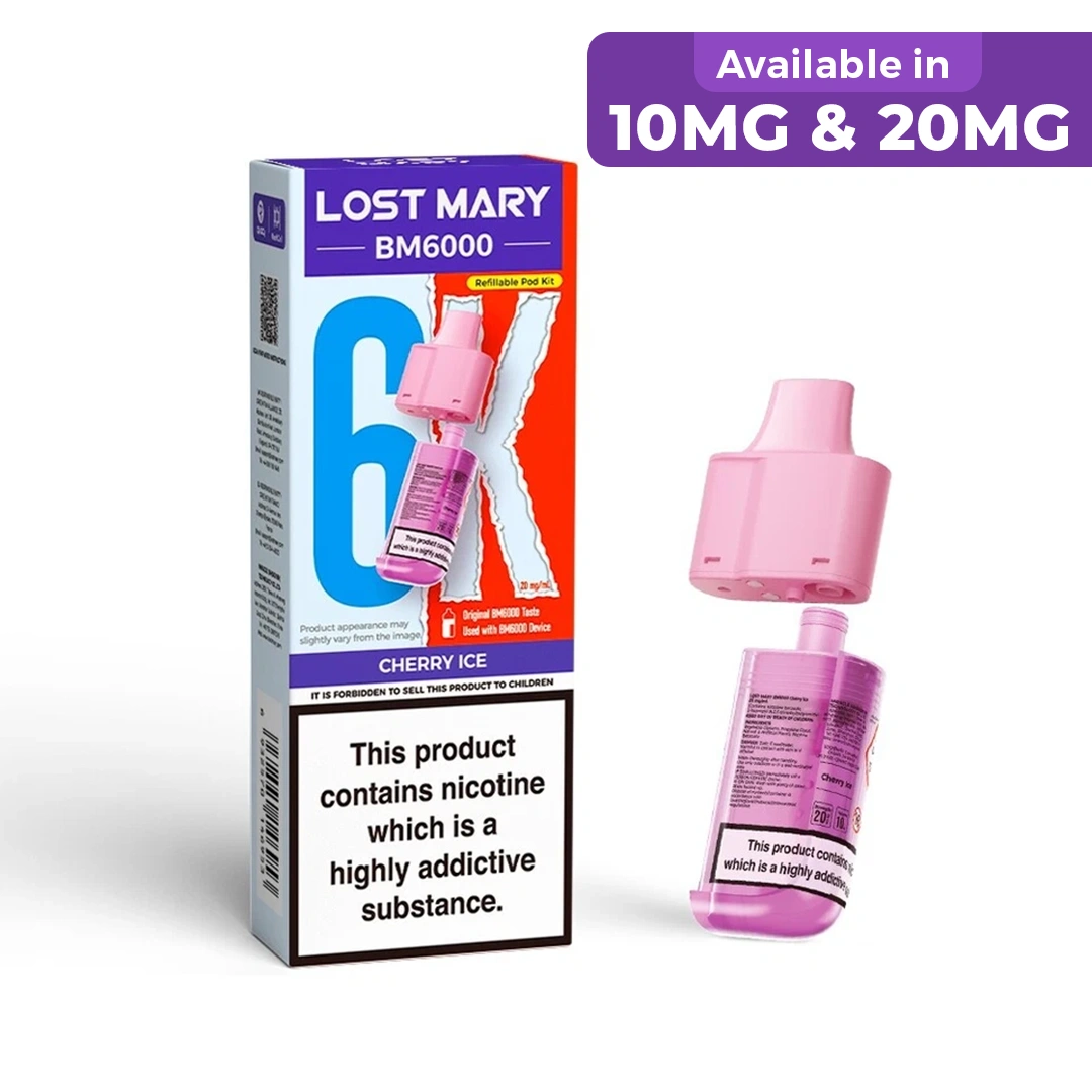 Cherry Ice Lost Mary BM6000 Refill Pods