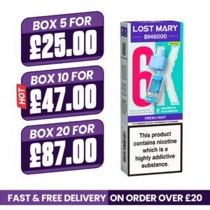 Fresh Mint Lost Mary BM6000 Refill Pods