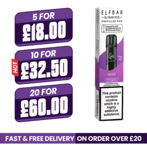 Grape Elf bar 600 Refill Pods