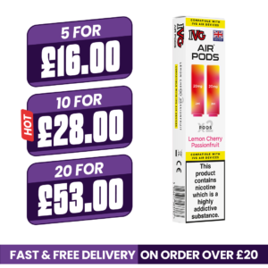 IVG Air Prefilled Pods Lemon Cherry Passionfruit