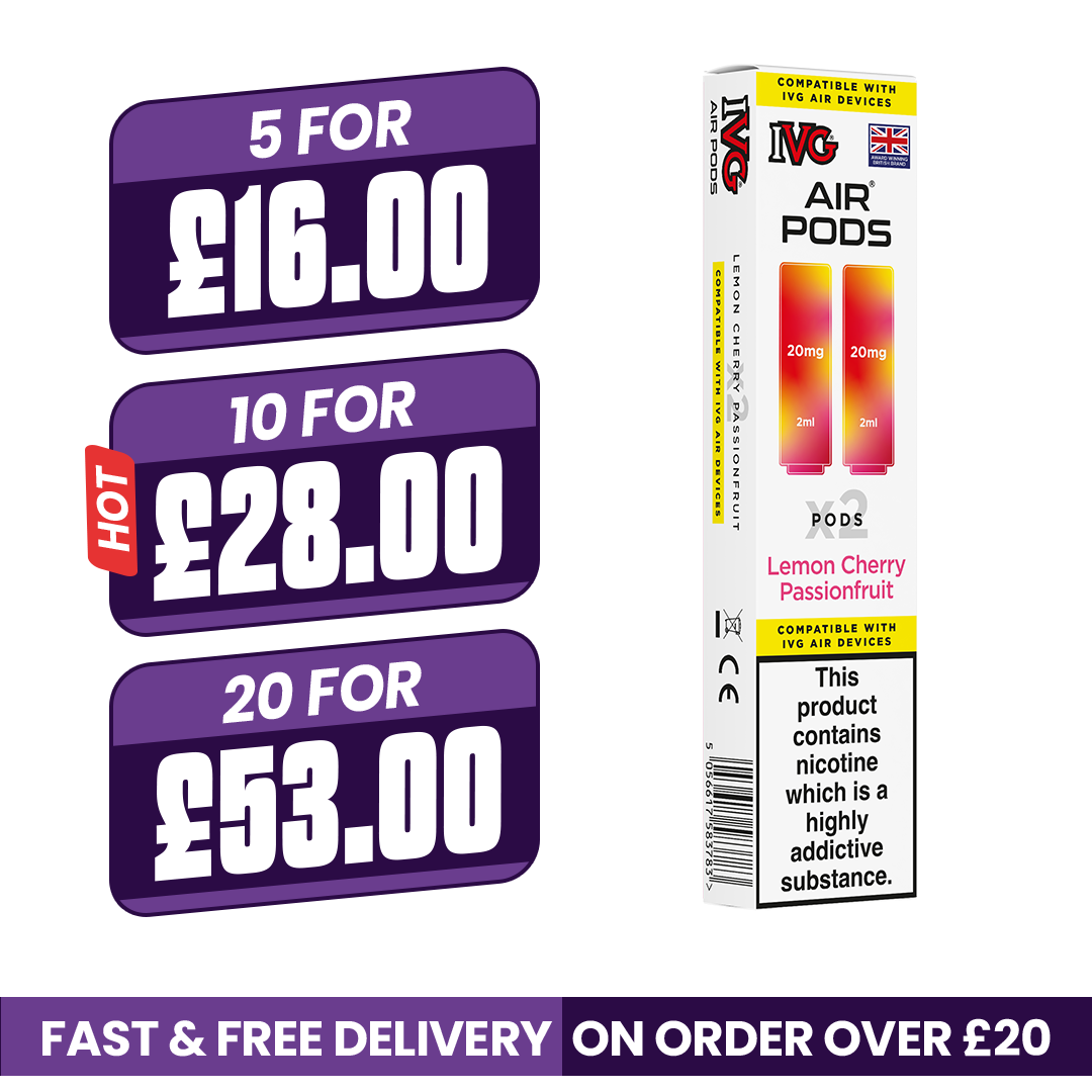 IVG Air Prefilled Pods Lemon Cherry Passionfruit