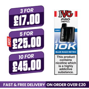 IVG Pro 12 Blue Razz Retro Refill Pods
