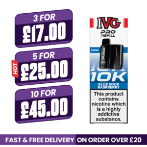 IVG Pro 12 Blue Sour Raspberry Refill Pods