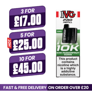IVG Pro 12 Kiwi Passionfruit Guava Refill Pods