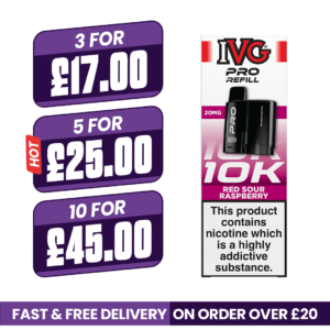 IVG Pro 12 Red Sour Raspberry Refill Pods
