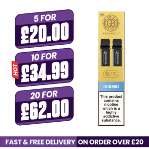 Ice Berries Gold Bar Reload Prefilled Pods
