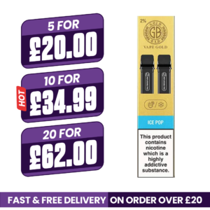 Ice Pop Gold Bar Reload Prefilled Pods