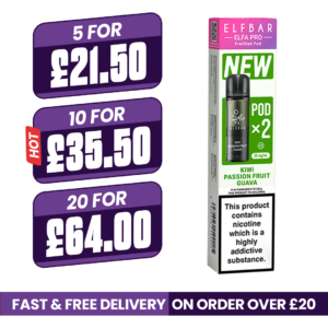 Kiwi Passion Fruit Guava Elf Bar Elfa Pro Prefilled Pods