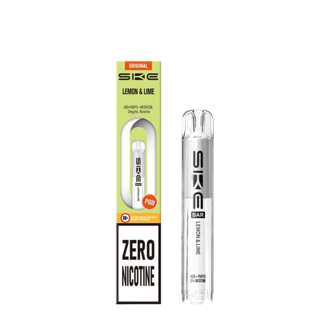 Lemon Lime SKE Bar 600 Zero Nicotine Prefilled Pods