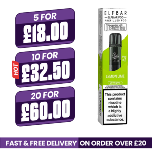Lemon Lime Elf bar 600 Refill Pods