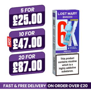 Menthol Lost Mary BM6000 Refill Pods