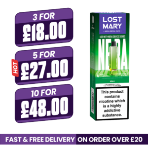 Mint Lost Mary Nera Fullview Pods