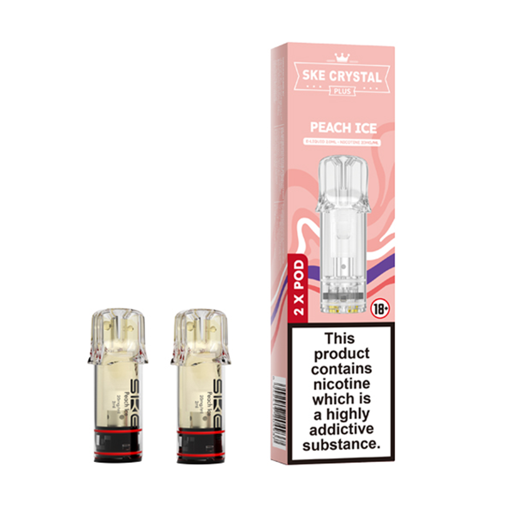 SKE Crystal Plus Peach Ice Prefilled Pods