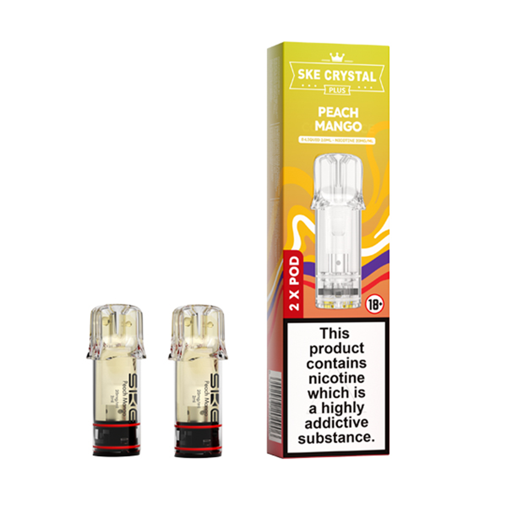 SKE Crystal Plus Peach Mango Prefilled Pods