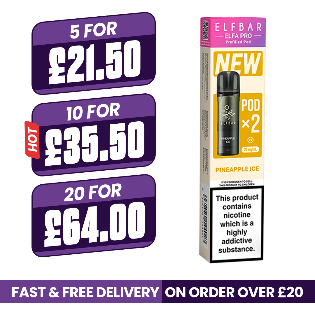 Pineapple Ice Elf Bar Elfa Pro Prefilled Pods