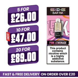 Pink Lemonade SKE Bar 15K Refill Pods