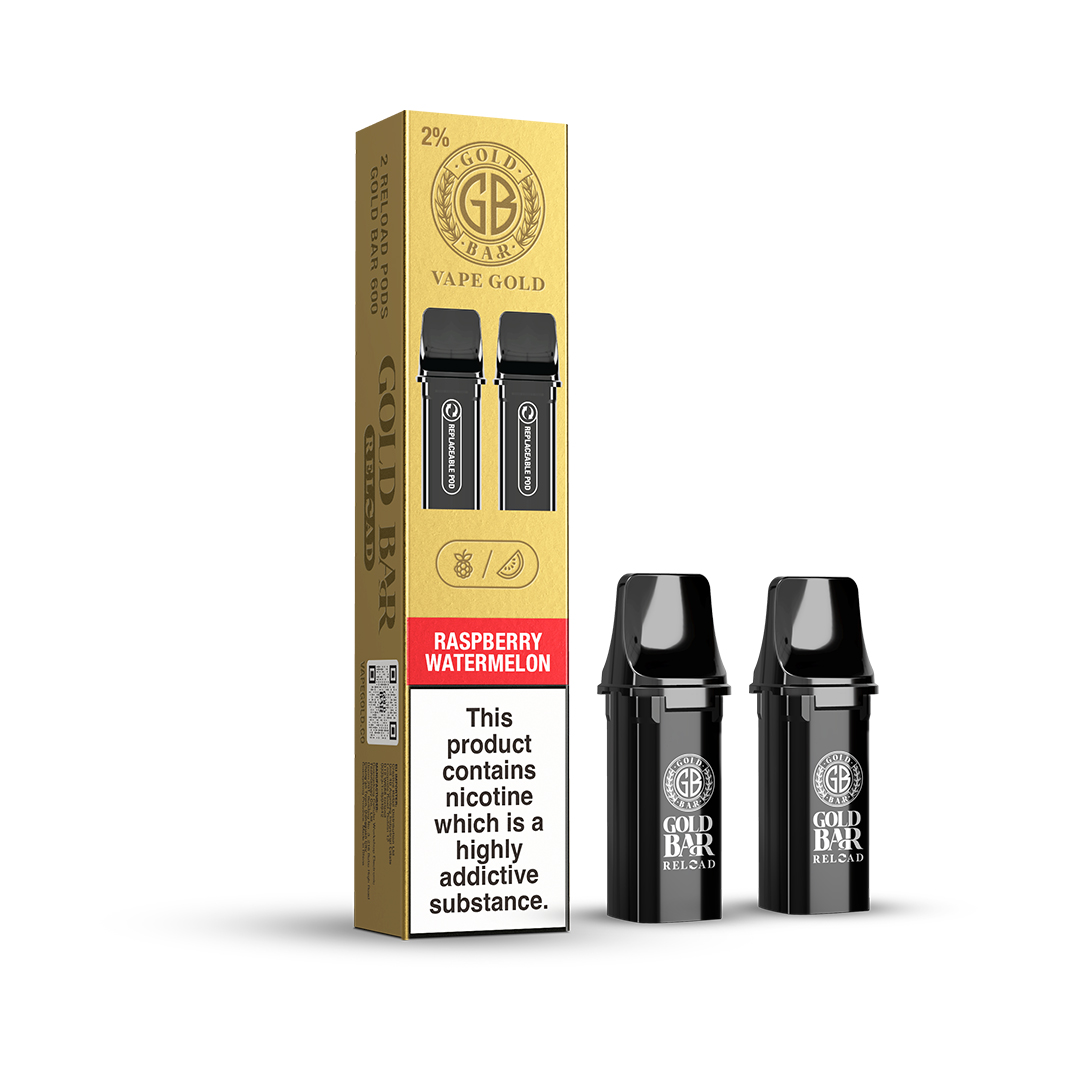 Raspberry Watermelon Gold Bar Reload Prefilled Pods