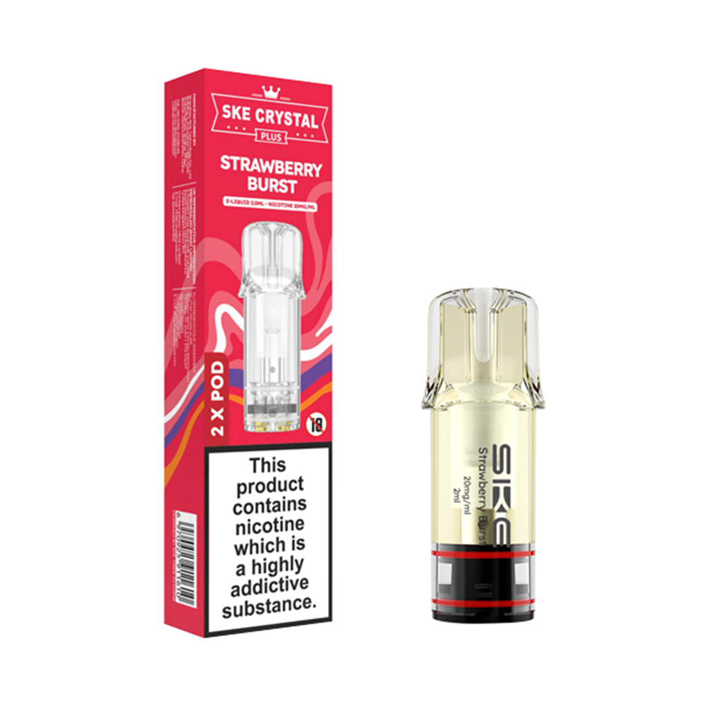 SKE Crystal Plus Strawberry Burst Prefilled Pods