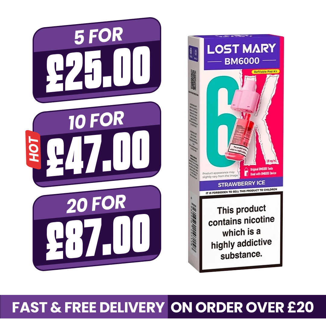 Strawberry Ice Lost Mary BM6000 Refill Pods
