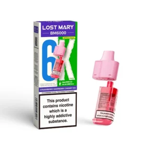 Strawberry Raspberry Cherry Ice Lost Mary BM6000 Refill Pods