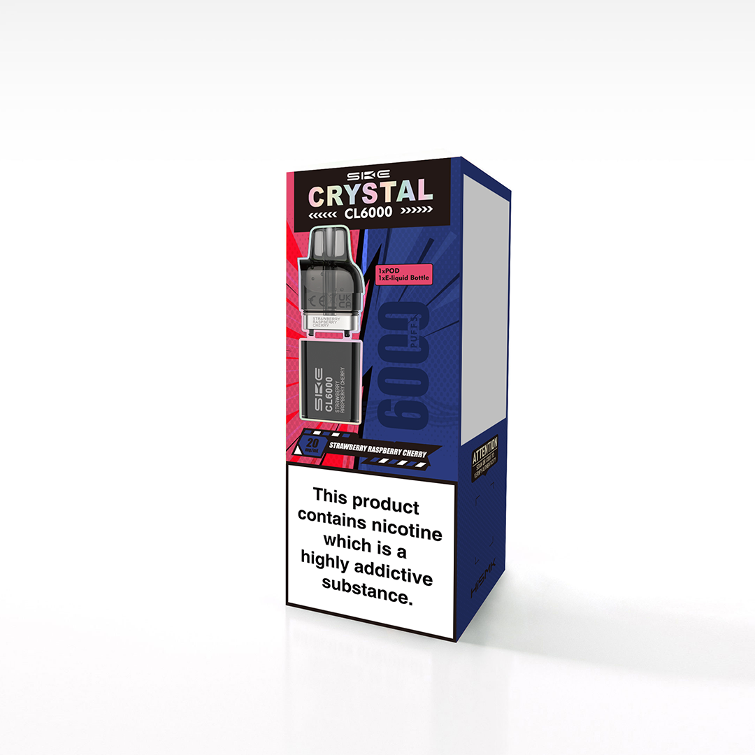 Strawberry Raspberry Cherry SKE Crystal CL6000 Refill Pods