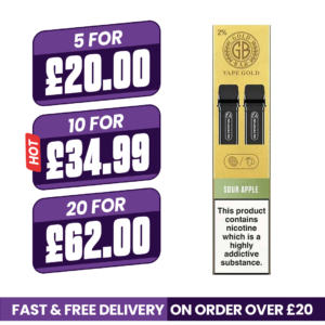 Sour Apple Gold Bar Reload Prefilled Pods