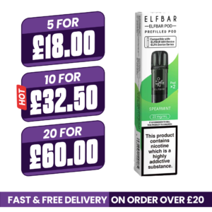 Spearmint Elf bar 600 Refill Pods