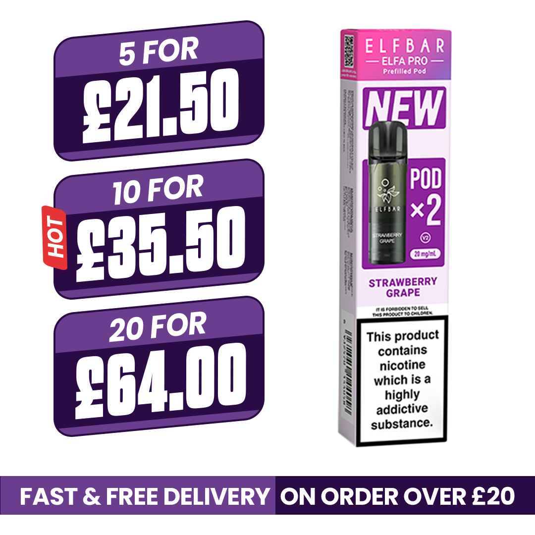 Strawberry Grape Elf Bar Elfa Pro Prefilled Pods