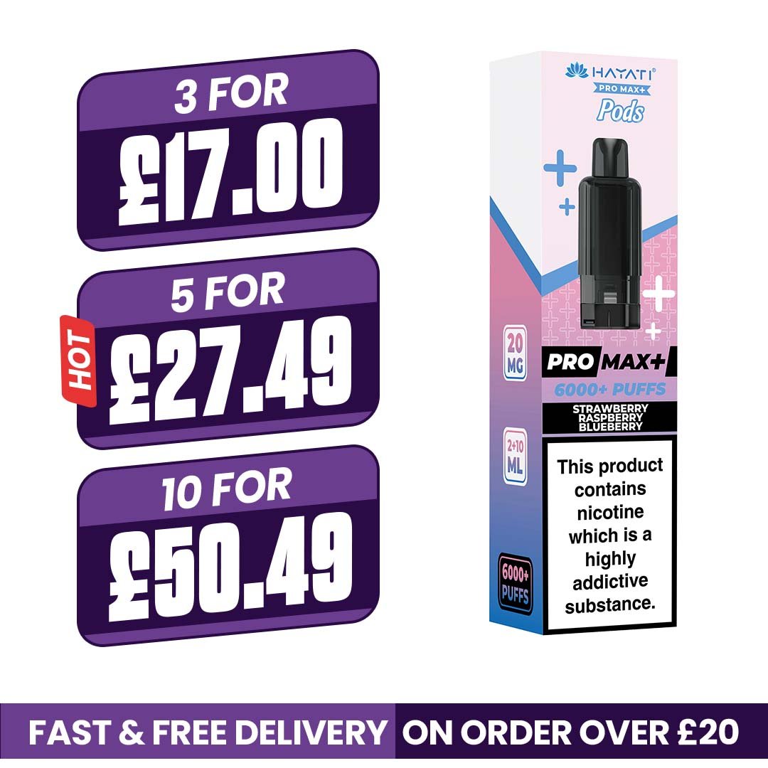 Hayati Pro Max Plus Strawberry Raspberry Blueberry Refill Pods