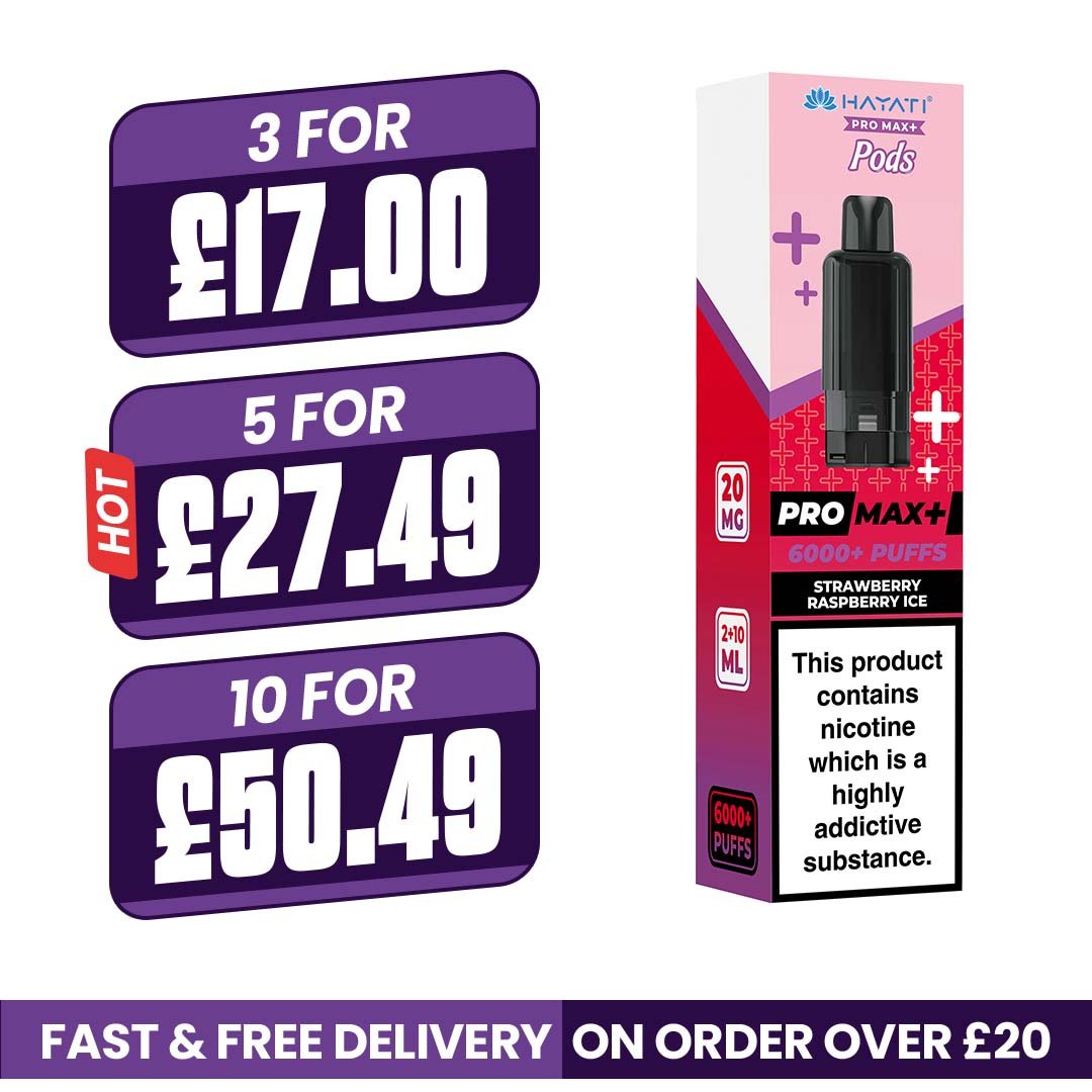 Hayati Pro Max Plus Strawberry Raspberry Ice Refill Pods