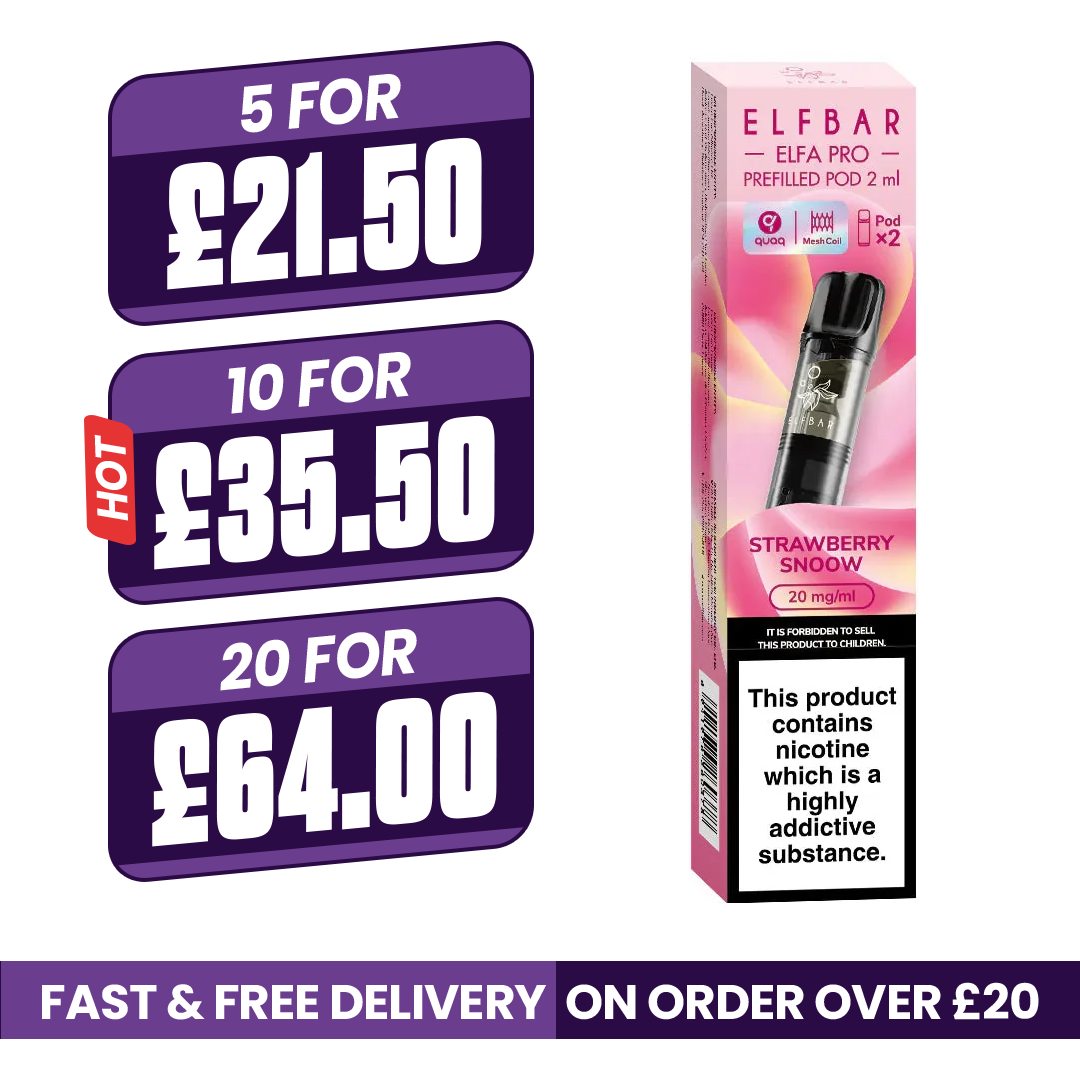 Strawberry Snoow Elf Bar Elfa Pro Prefilled Pods