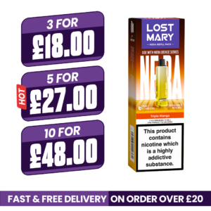 Triple Mango Lost Mary Nera Fullview Pods