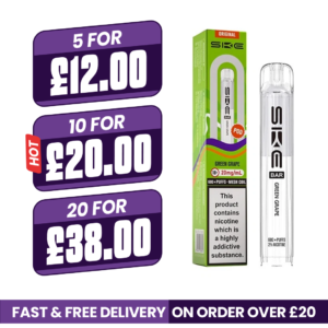 Green Grape SKE Bar 600 Prefilled Pods