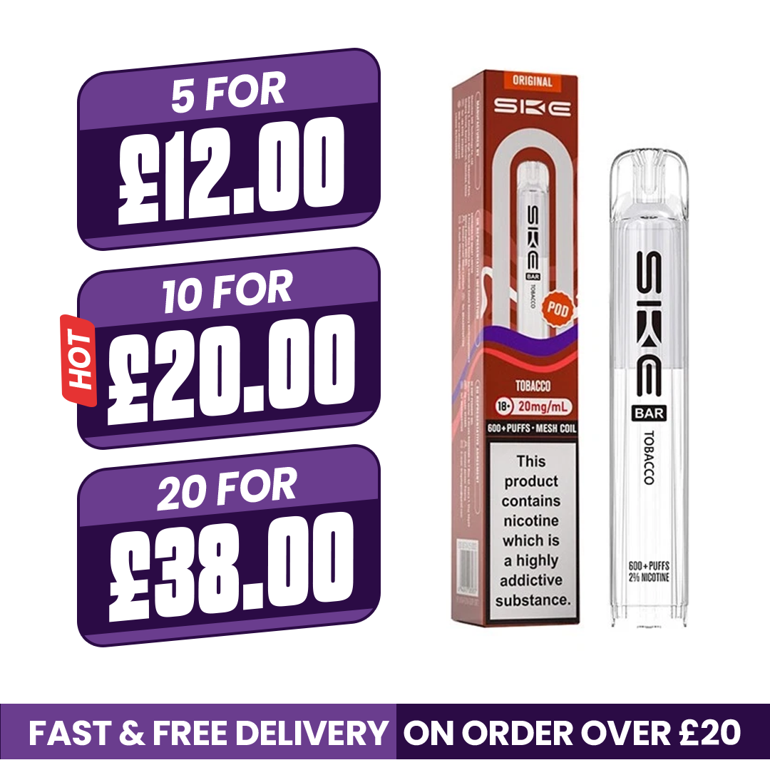 Tobacco SKE Bar 600 Prefilled Pods
