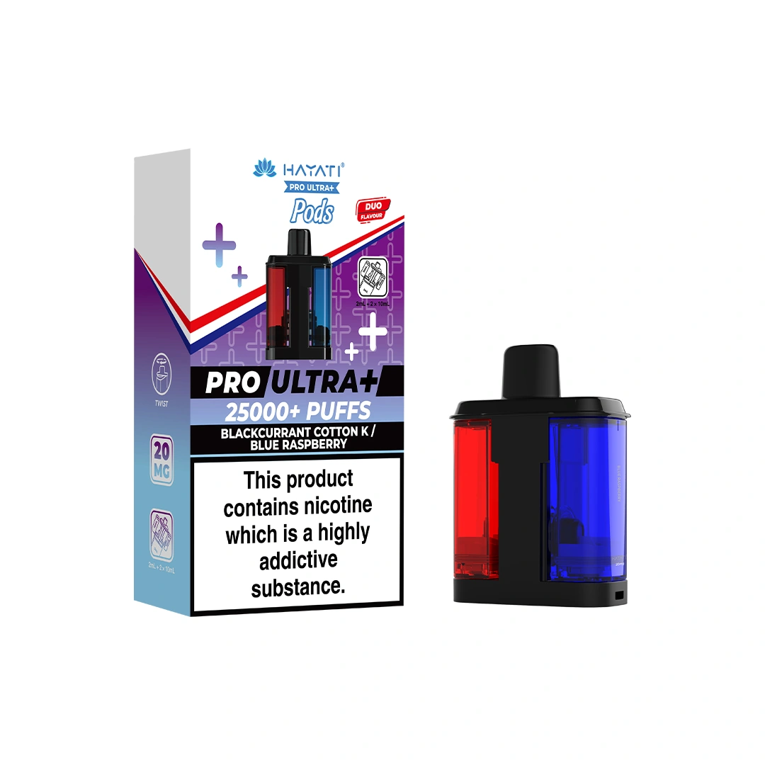 Hayati Pro Ultra Plus Blackcurrant Cotton K / Blue Raspberry Refill Pods