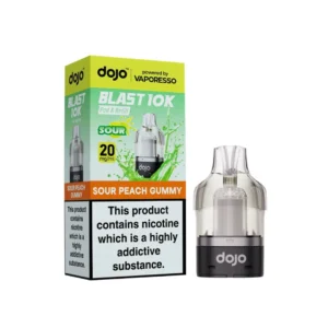 Dojo Blast 10k Sour Peach Gummy Refill Pods