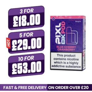 Pixl 8000 Blue Cherry Cranberry Refill Pods