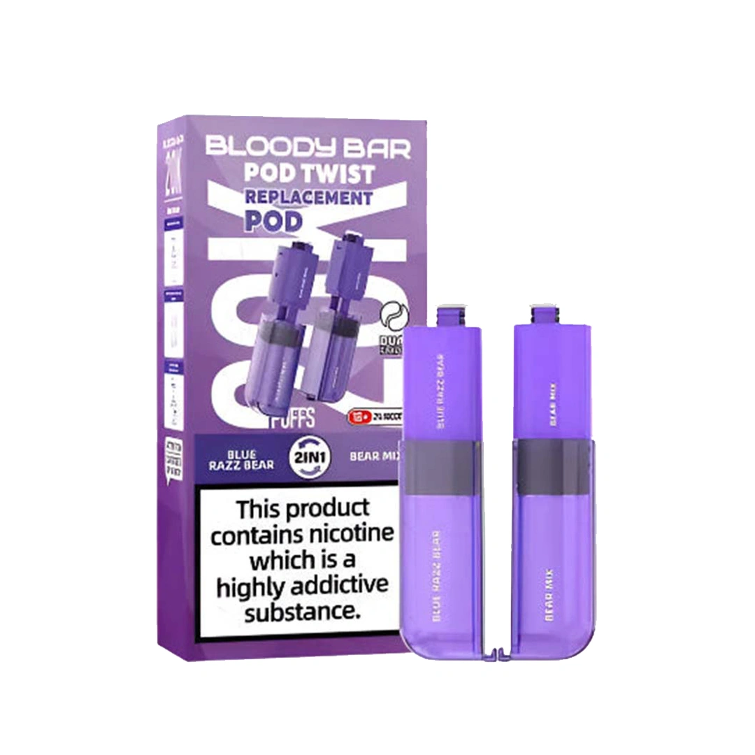 Blue Razz Bear & Bear Mix Bloody Bar Ultra Twist 20K Refill Pods